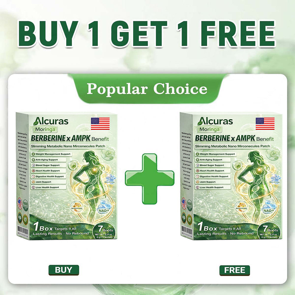 👩‍⚕️Alcuras™ Moringa × Berberine × AMPK 8-Benefit Slimming & Metabolic Nano Microneedle Patch 🇺🇸  Just once a day · Visible changes in 7 days  ✅ For obesity, loose skin, diabetes, sleep apnea, joint issues, and more🍀🍀🍀