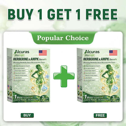 👩‍⚕️Alcuras™ Moringa × Berberine × AMPK 8-Benefit Slimming & Metabolic Nano Microneedle Patch 🇺🇸  Just once a day · Visible changes in 7 days  ✅ For obesity, loose skin, diabetes, sleep apnea, joint issues, and more🍀🍀🍀