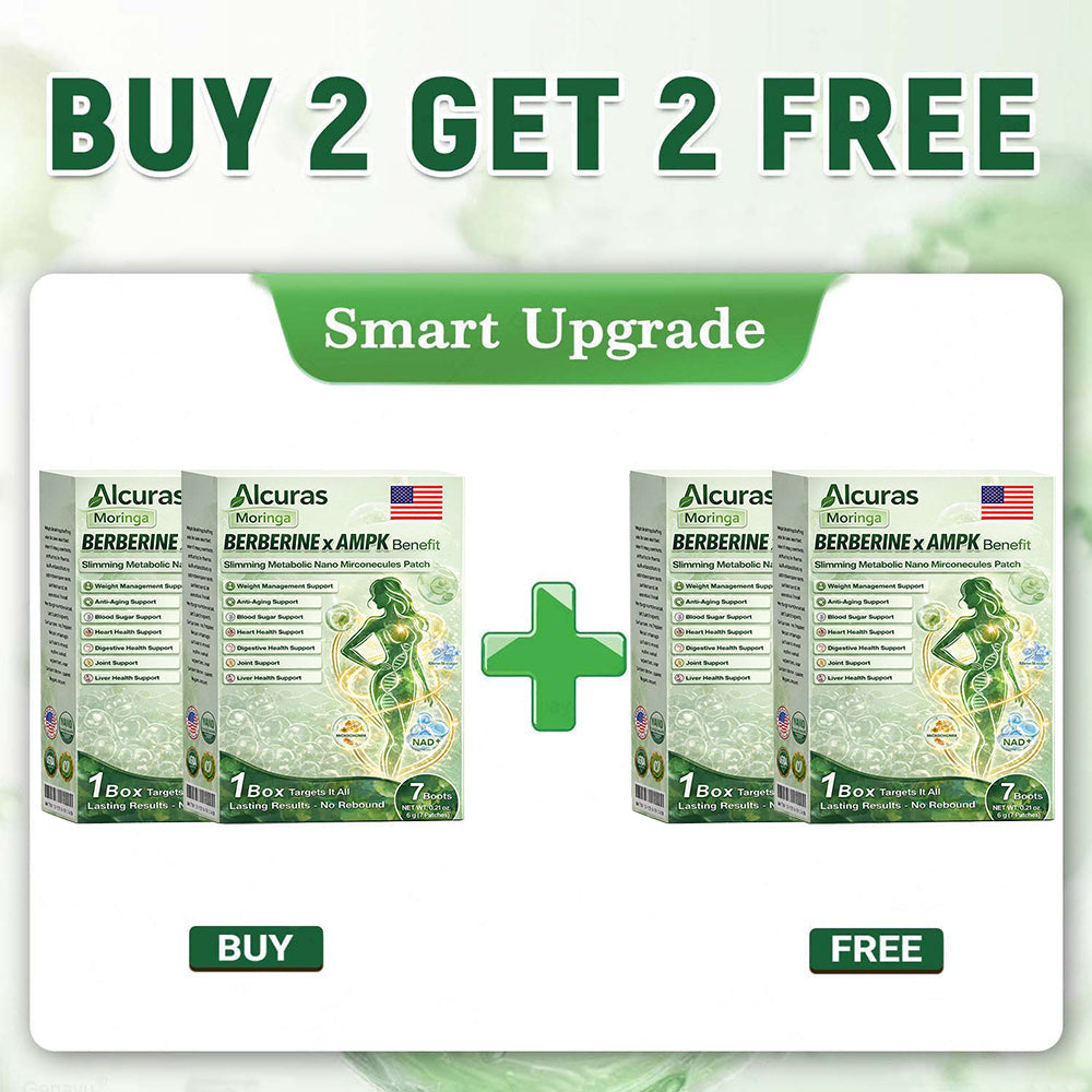 👩‍⚕️Alcuras™ Moringa × Berberine × AMPK 8-Benefit Slimming & Metabolic Nano Microneedle Patch 🇺🇸  Just once a day · Visible changes in 7 days  ✅ For obesity, loose skin, diabetes, sleep apnea, joint issues, and more🍀🍀🍀