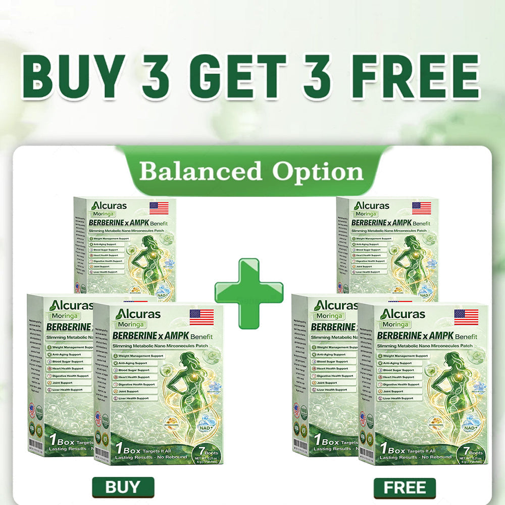 👩‍⚕️Alcuras™ Moringa × Berberine × AMPK 8-Benefit Slimming & Metabolic Nano Microneedle Patch 🇺🇸  Just once a day · Visible changes in 7 days  ✅ For obesity, loose skin, diabetes, sleep apnea, joint issues, and more🍀🍀🍀