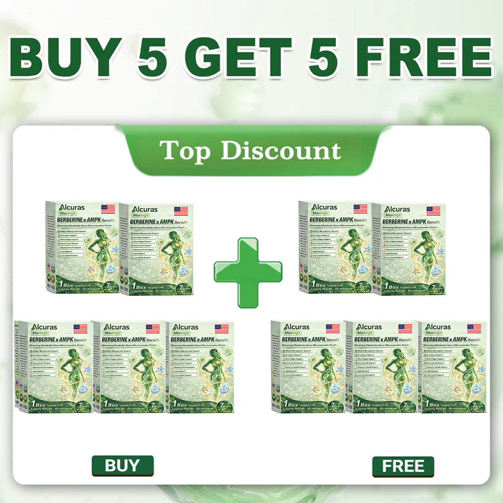 👩‍⚕️Alcuras™ Moringa × Berberine × AMPK 8-Benefit Slimming & Metabolic Nano Microneedle Patch 🇺🇸  Just once a day · Visible changes in 7 days  ✅ For obesity, loose skin, diabetes, sleep apnea, joint issues, and more🍀🍀🍀