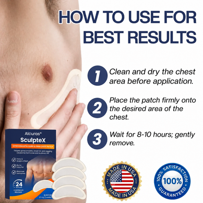 Alcuras® SculptXX Gynecomastia Burn & Firm Chest Patch