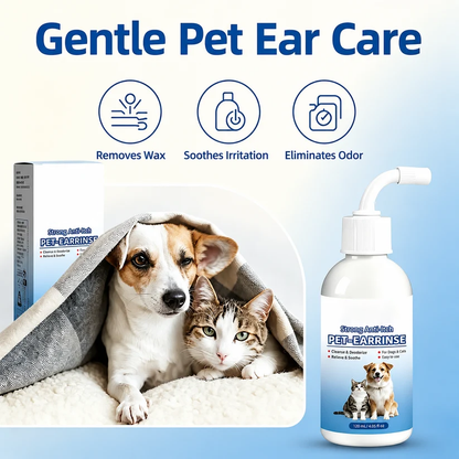 Gentle Pet Ear Wash | Odor-Free Cleaning for Dogs & Cats🌿
